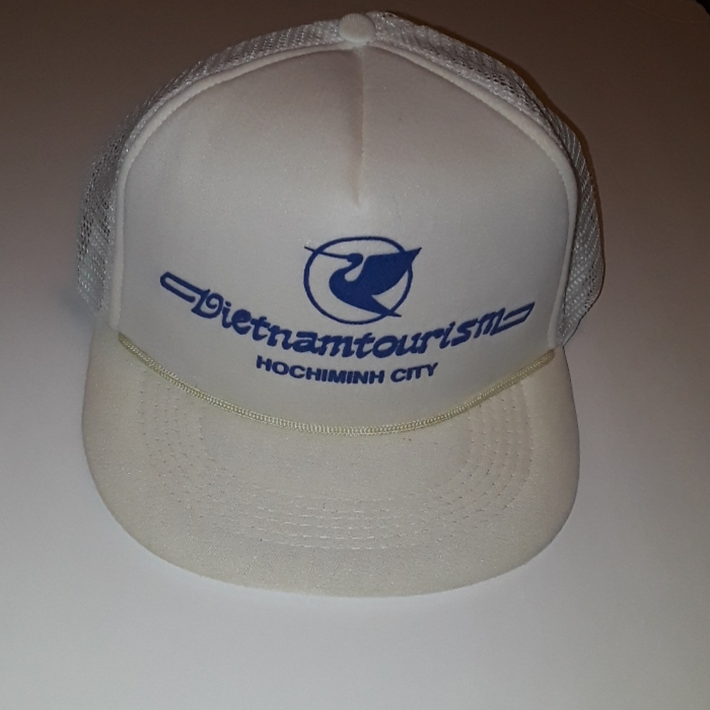 c RARE VIETNAM  TOURISM HOCHIMINH CITY MESH SNAP HAT CAP